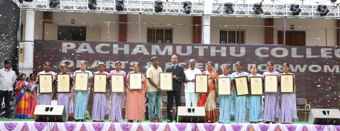 Indian Book of Records certificates presented to a group of participants during a record recognition ceremony